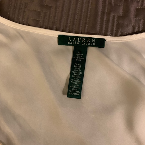 SOLD. Ralph Lauren Blouse size 10 sparkle cream๐๐บ๐ - Picture 8 of 8